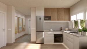 Interior moderno de pisos para comprar en Valencia